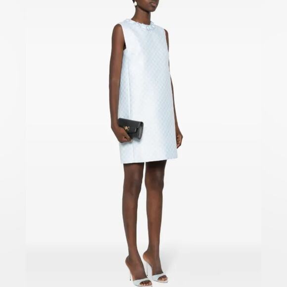 Versace Black Medusa '95 leather clutch bag with chain - Picture 8 of 8